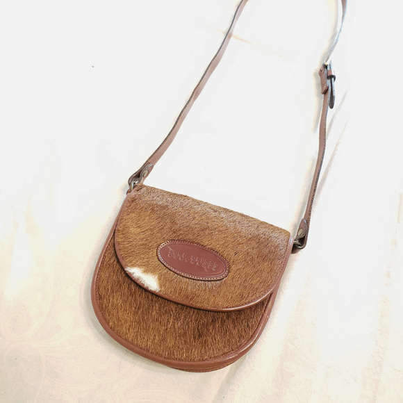 Ella Maiden Australia Leather Haircalf Crossbody - Picture 1 of 8